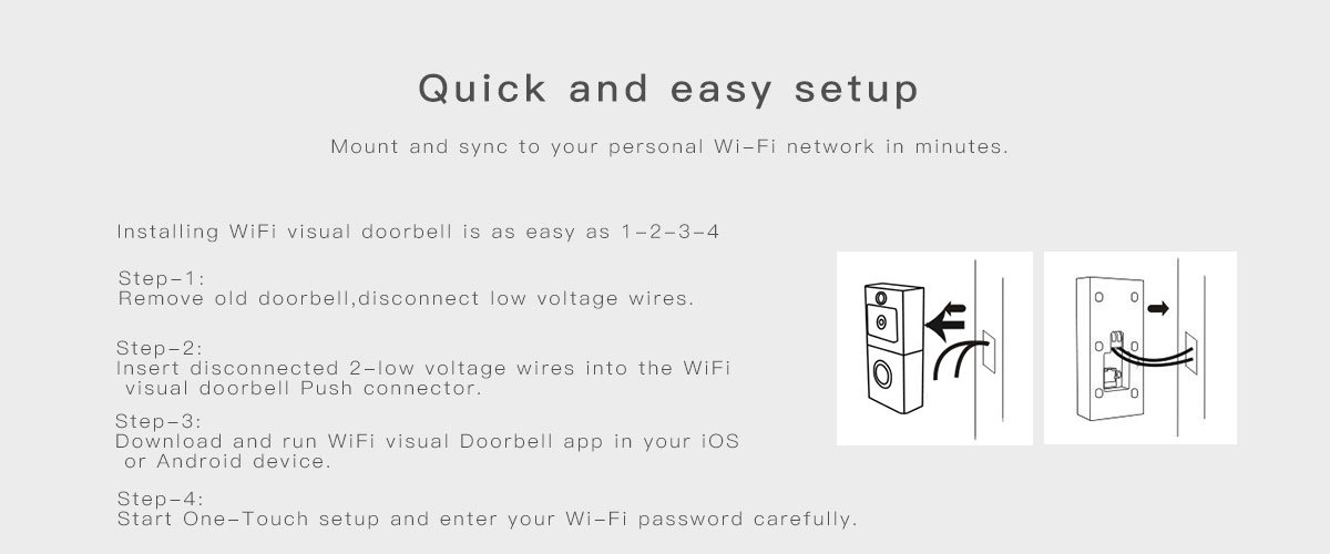 wifi video doorbell wd-610(Special)